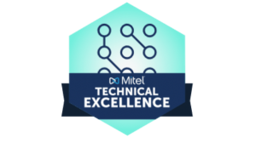 Badge with Mitel logo and "Technical Excellence" text.